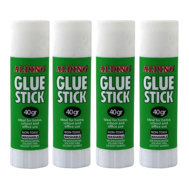 Alpino Glue Stick 40 gr 4'lü - 1