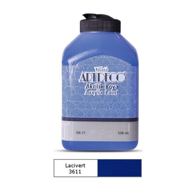 Artdeco Akrilik Boya 500 ml Lacivert Y-070L-3611 - 2
