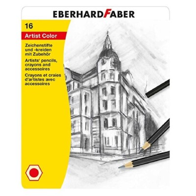 Eberdhard Faber Kuru Boya Metal Kutu 16 Lı - 3