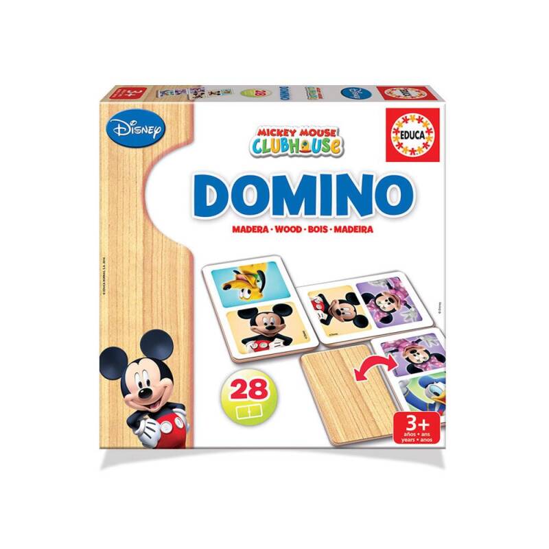 Educa Domino Wood Mickey Mouse Puzzle - 1