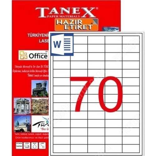 Etıket Laser 40X20 (22X70=1540)Tanex (2270) - 1