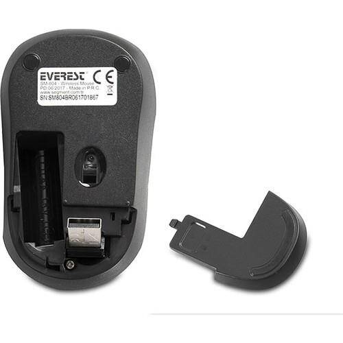 Everest Kablosuz Mouse SM-804 Usb Siyah 800/1200/1600DPİ - 4