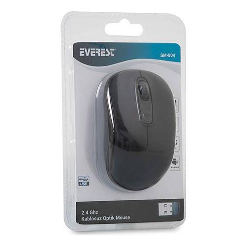Everest Kablosuz Mouse SM-804 Usb Siyah 800/1200/1600DPİ - 6