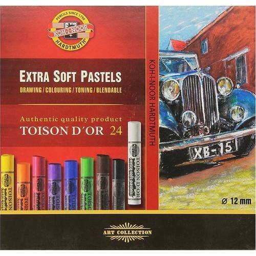 Koh-i-Noor Toıson D'or Set Extra Soft Dry Chalks 24'lü Kod:8554 - 1