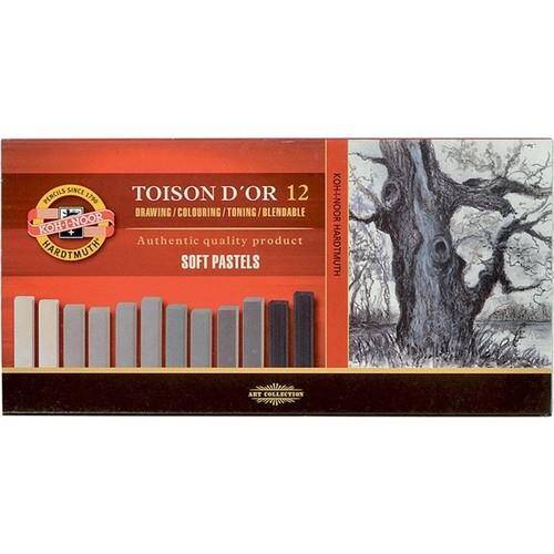 Koh-i-Noor Toıson D'or Set Of Artist's Dry Chalks Brown Kod:8592B - 2
