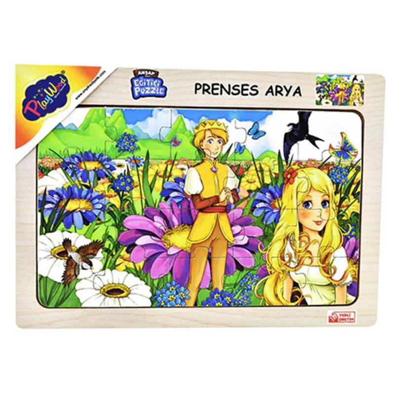 Playwood Eğitici Ahşap Puzzle Prenses Arya Ony-81 - 1