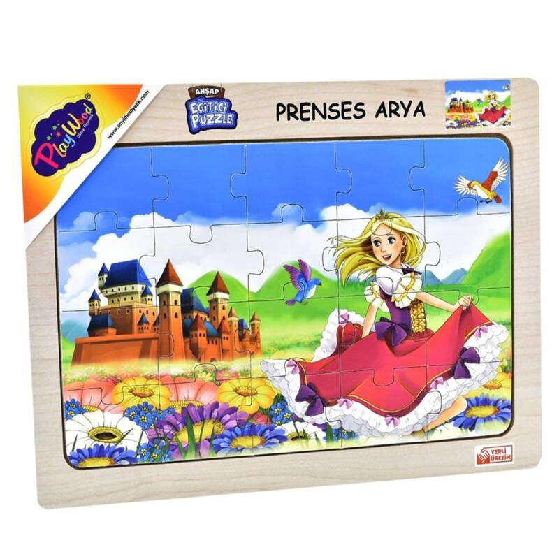 Playwood Eğitici Ahşap Puzzle Prenses Arya Ony-84 - 1