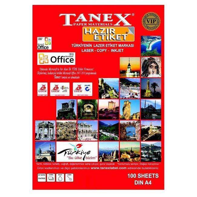 TANEX LASER ETİKET TW-3178 83 X 56 MM - 1